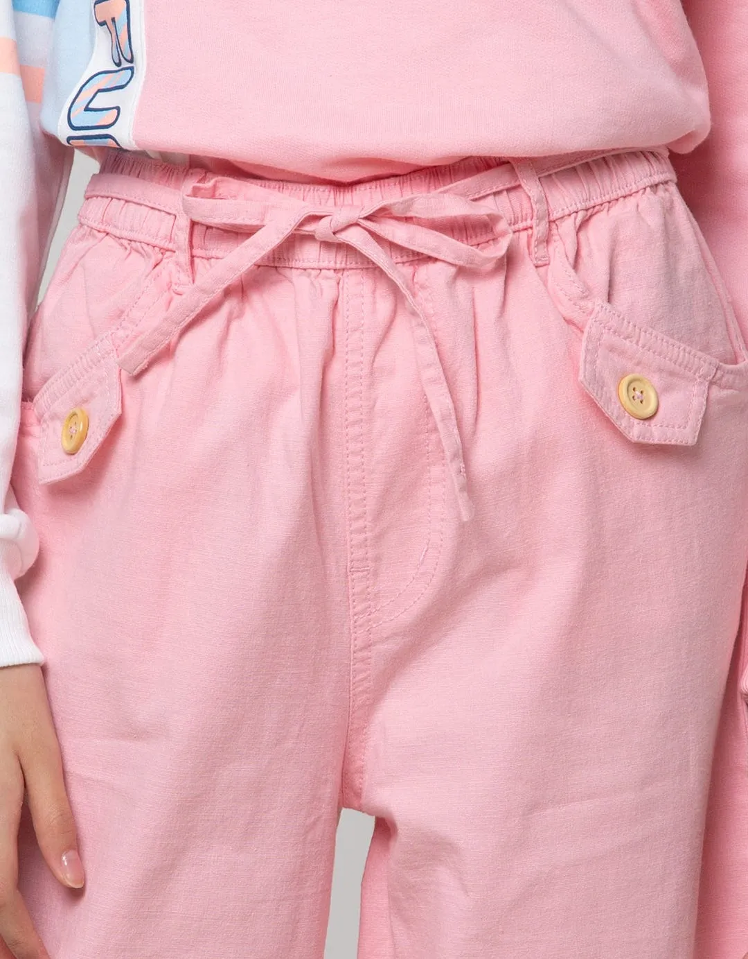 Aero Long Pants Kulot Polos Pinggang Karet