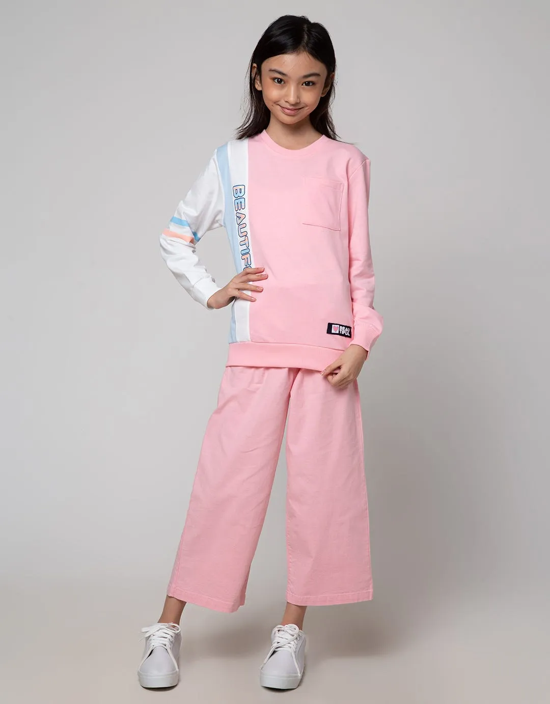 Aero Long Pants Kulot Polos Pinggang Karet