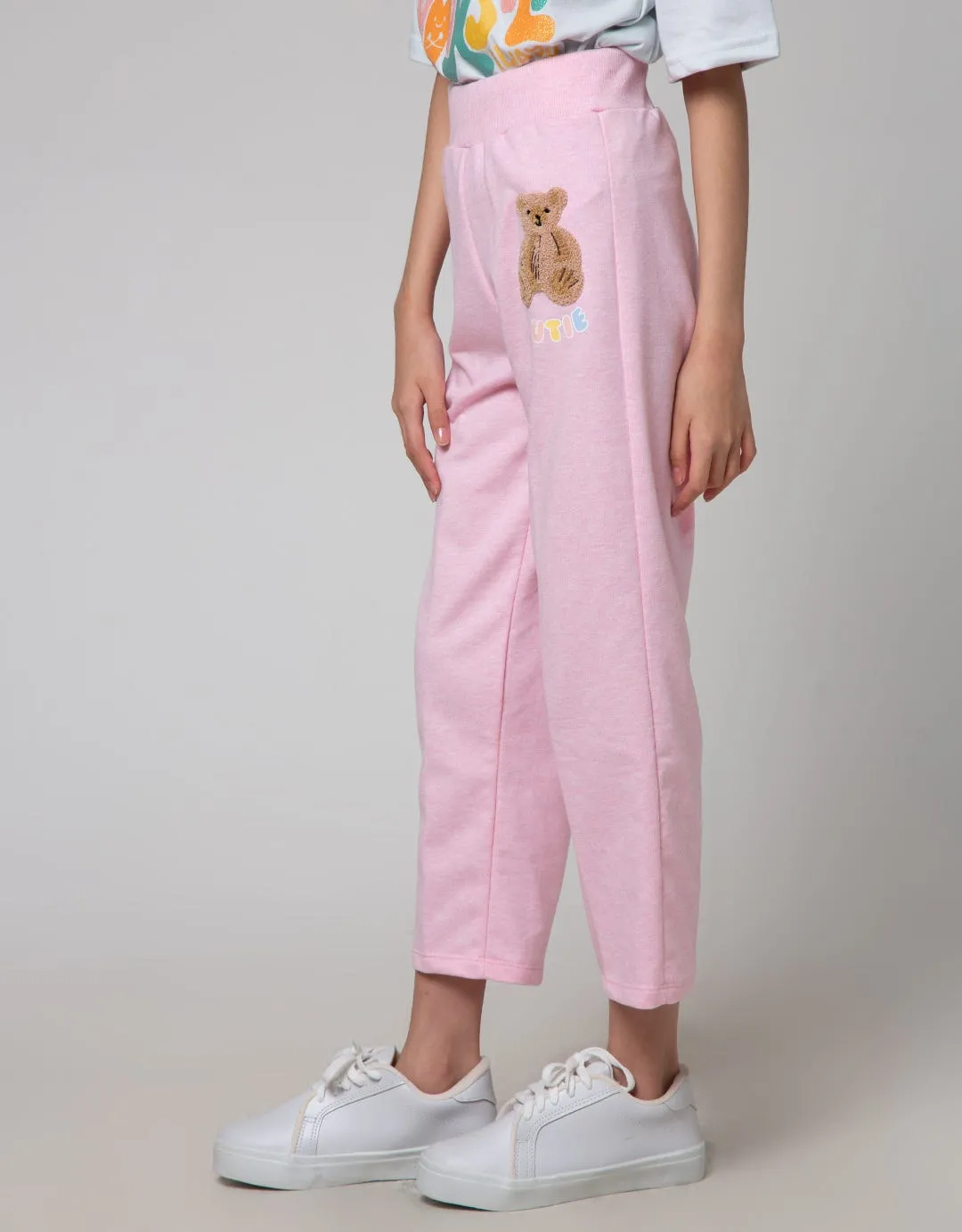 Aero Long Pants Wide Legging Knit Bear Active