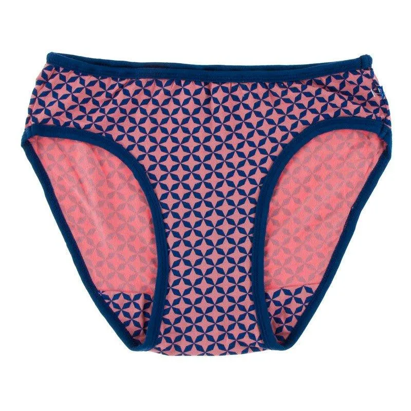 Bamboo Underwear - Desert Rose Taj Mahal with Navy