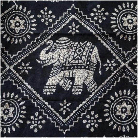 Black Elephant Boho Pants | CozyCouture®