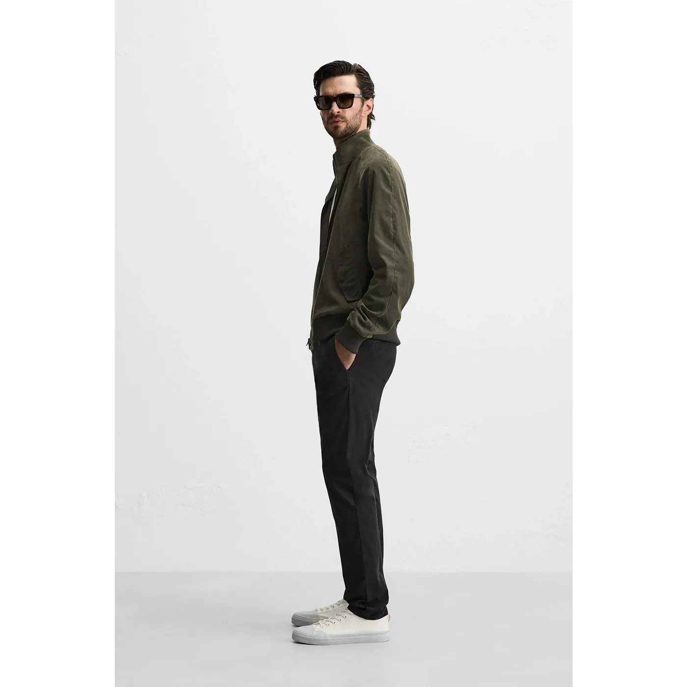Black Slim Fit Chinos