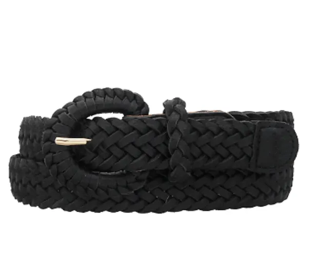 Braided Faux Leather Belt