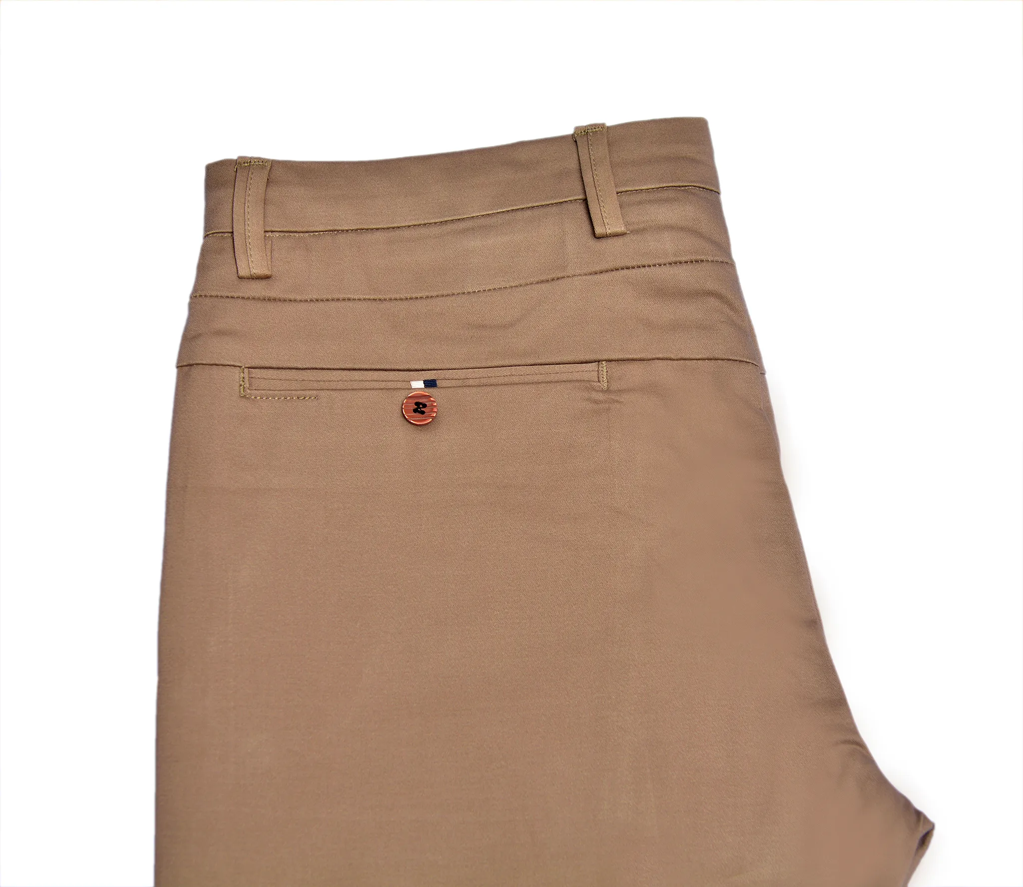 Brown Cotton Chinos Pants