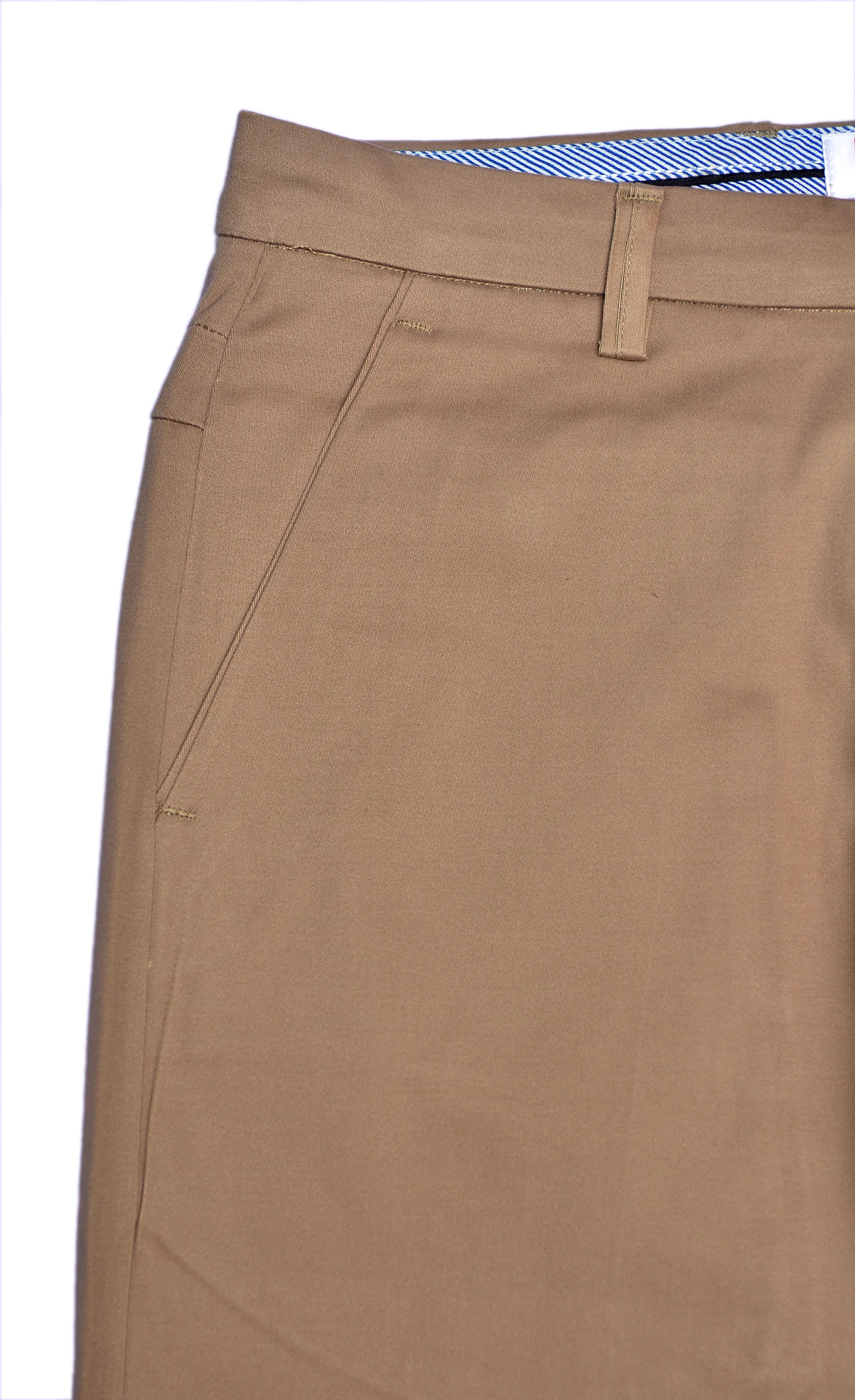 Brown Cotton Chinos Pants