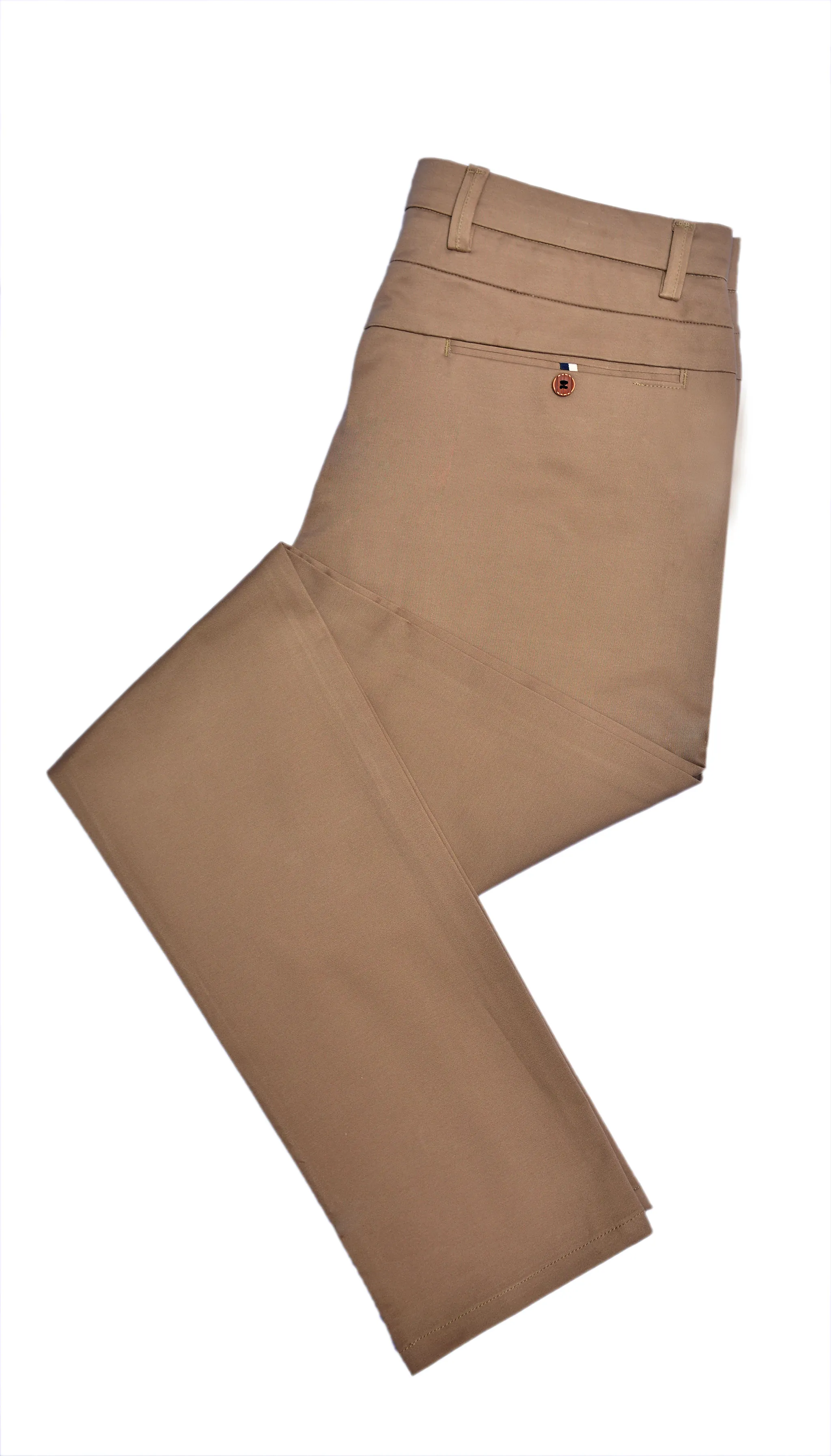 Brown Cotton Chinos Pants