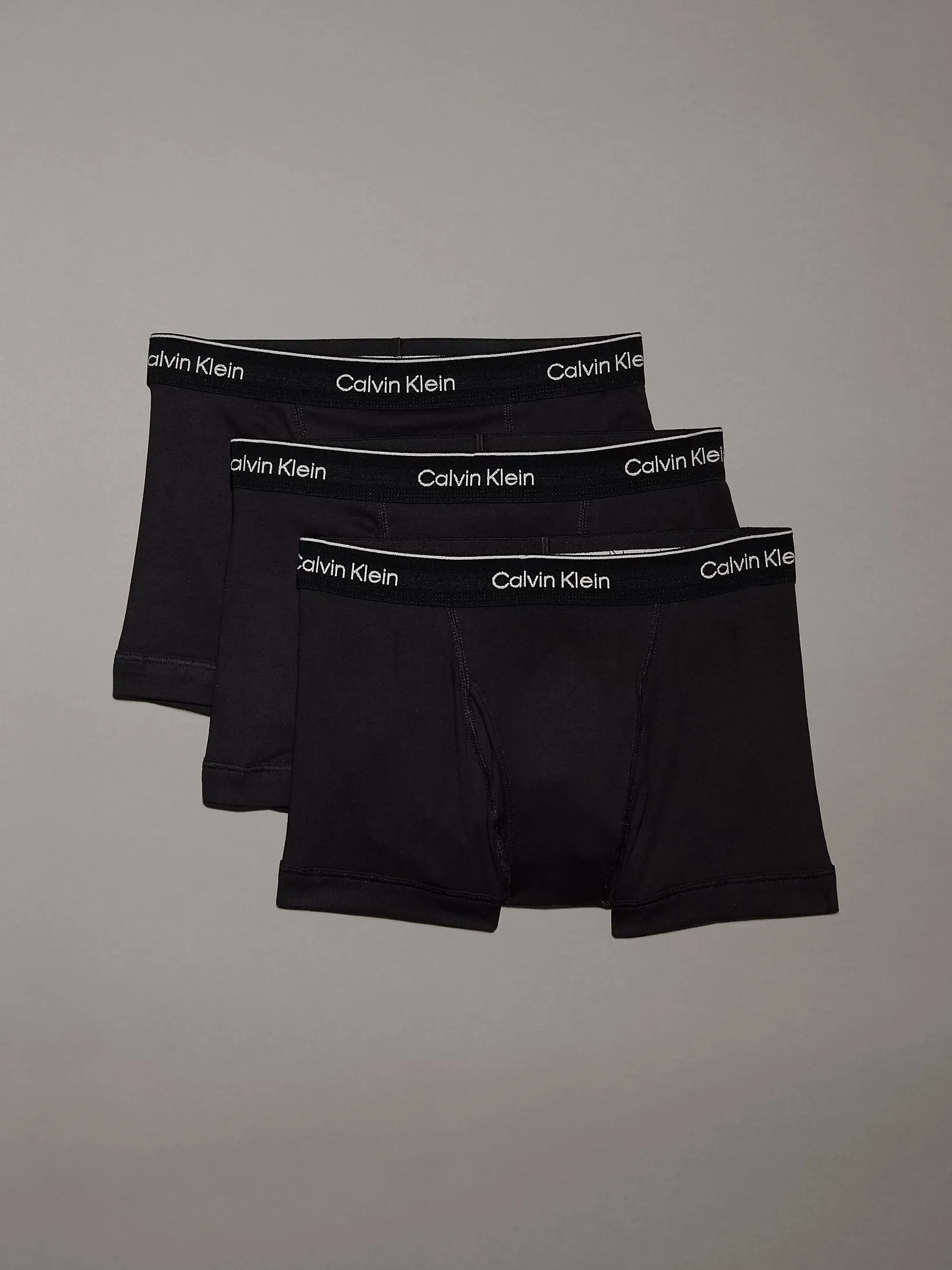 Calvin Klein COTTON CLASSICS Mens 3 Pack Trunks Black