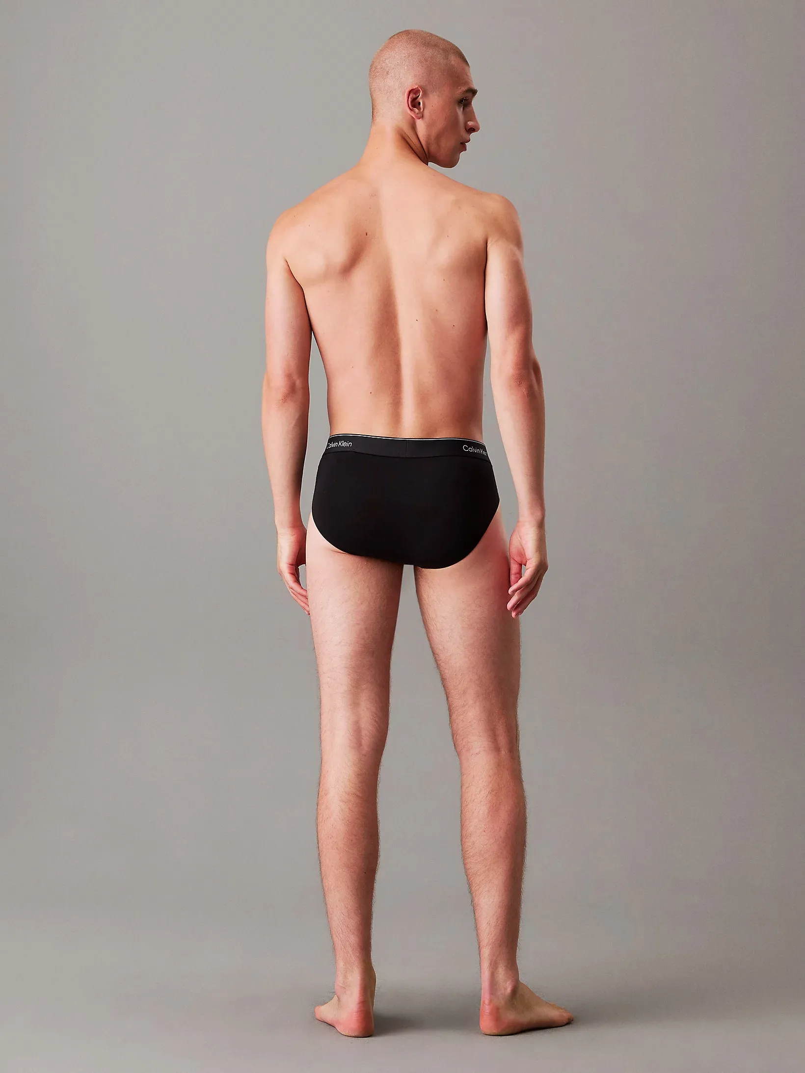 Calvin Klein Mens 'Hip Brief' - Icon Cotton Stretch (3-Pack)
