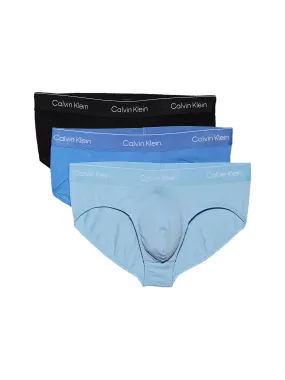 Calvin Klein Mens 'Hip Brief' - Icon Cotton Stretch (3-Pack)
