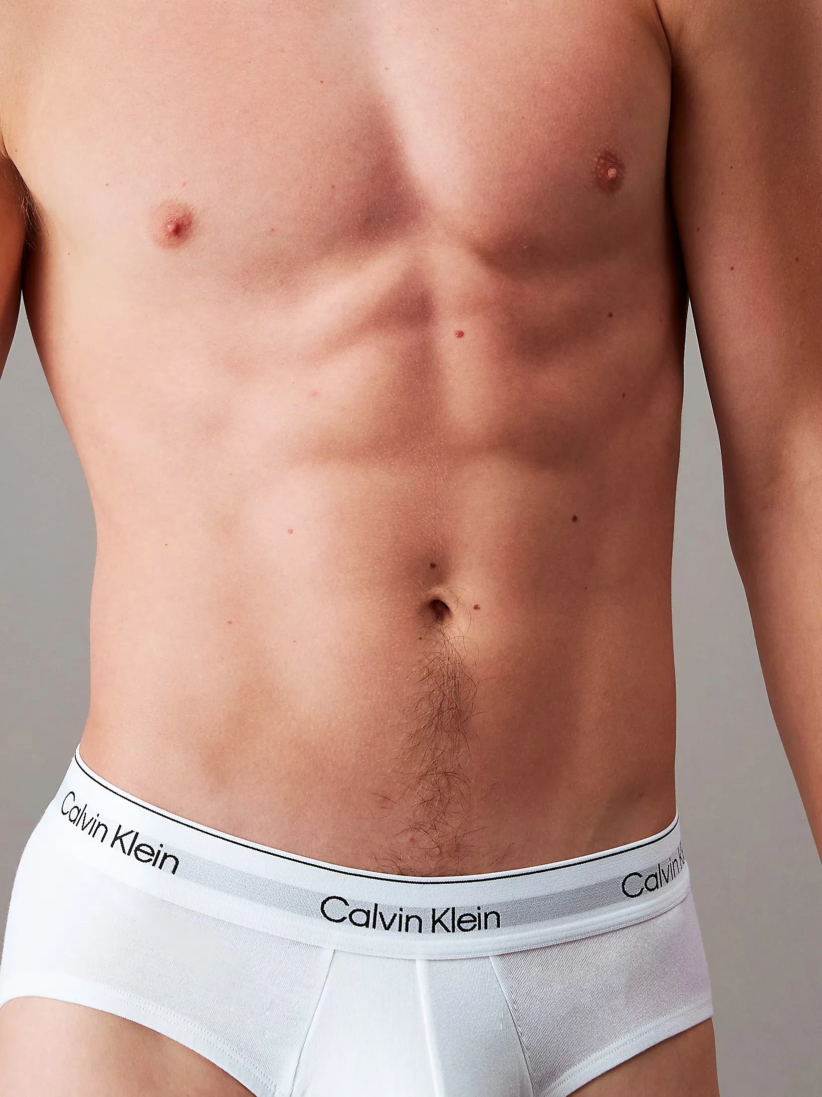 Calvin Klein Mens 'Hip Brief' - Icon Cotton Stretch (3-Pack)