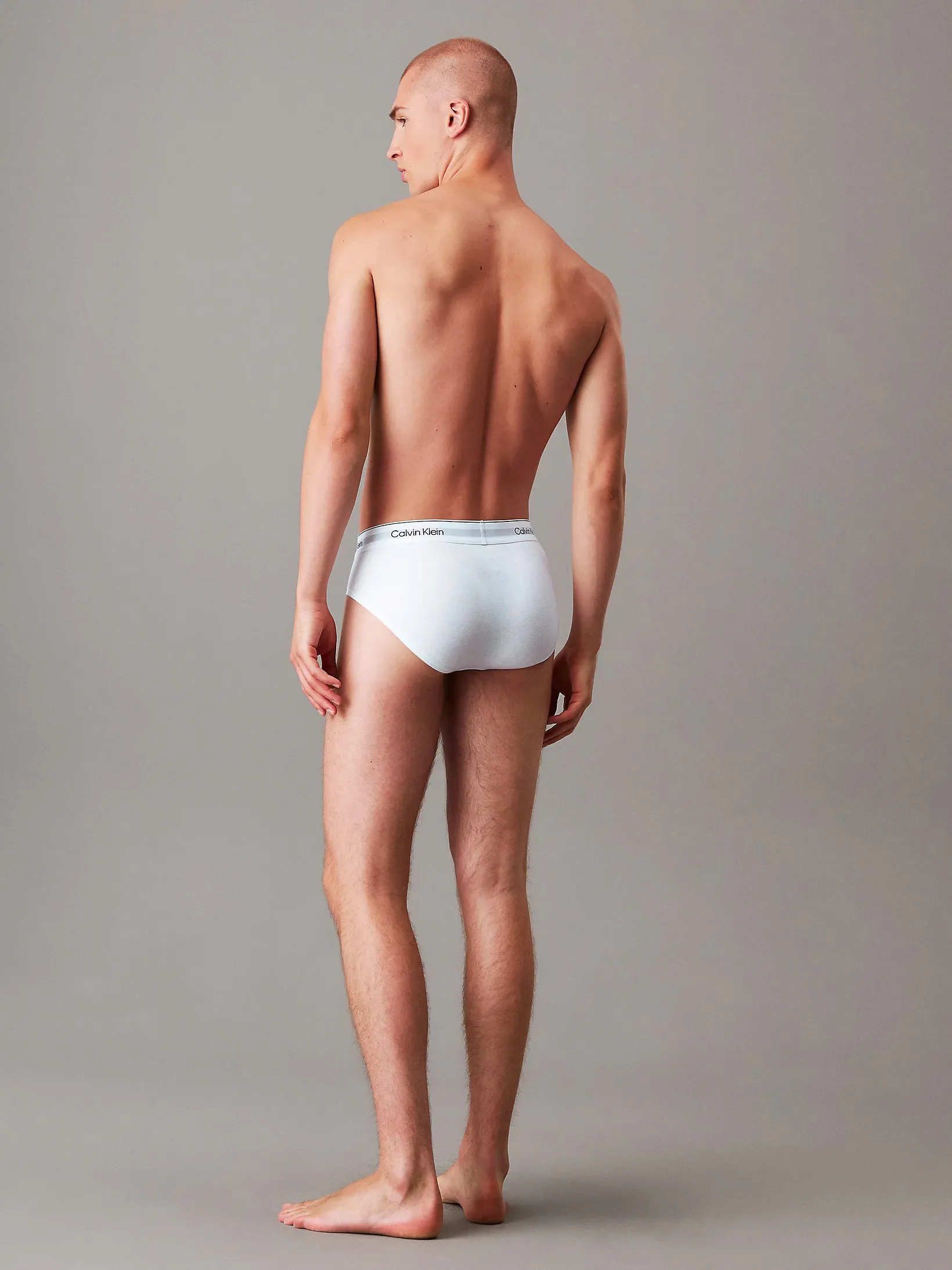 Calvin Klein Mens 'Hip Brief' - Icon Cotton Stretch (3-Pack)