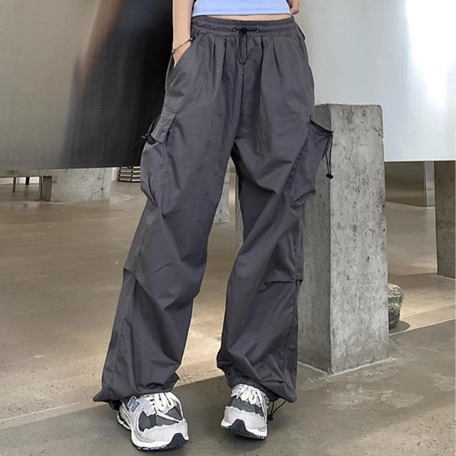 Cargo Pants Hip Hop Joggers Elastic Waist