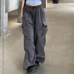 Cargo Pants Hip Hop Joggers Elastic Waist