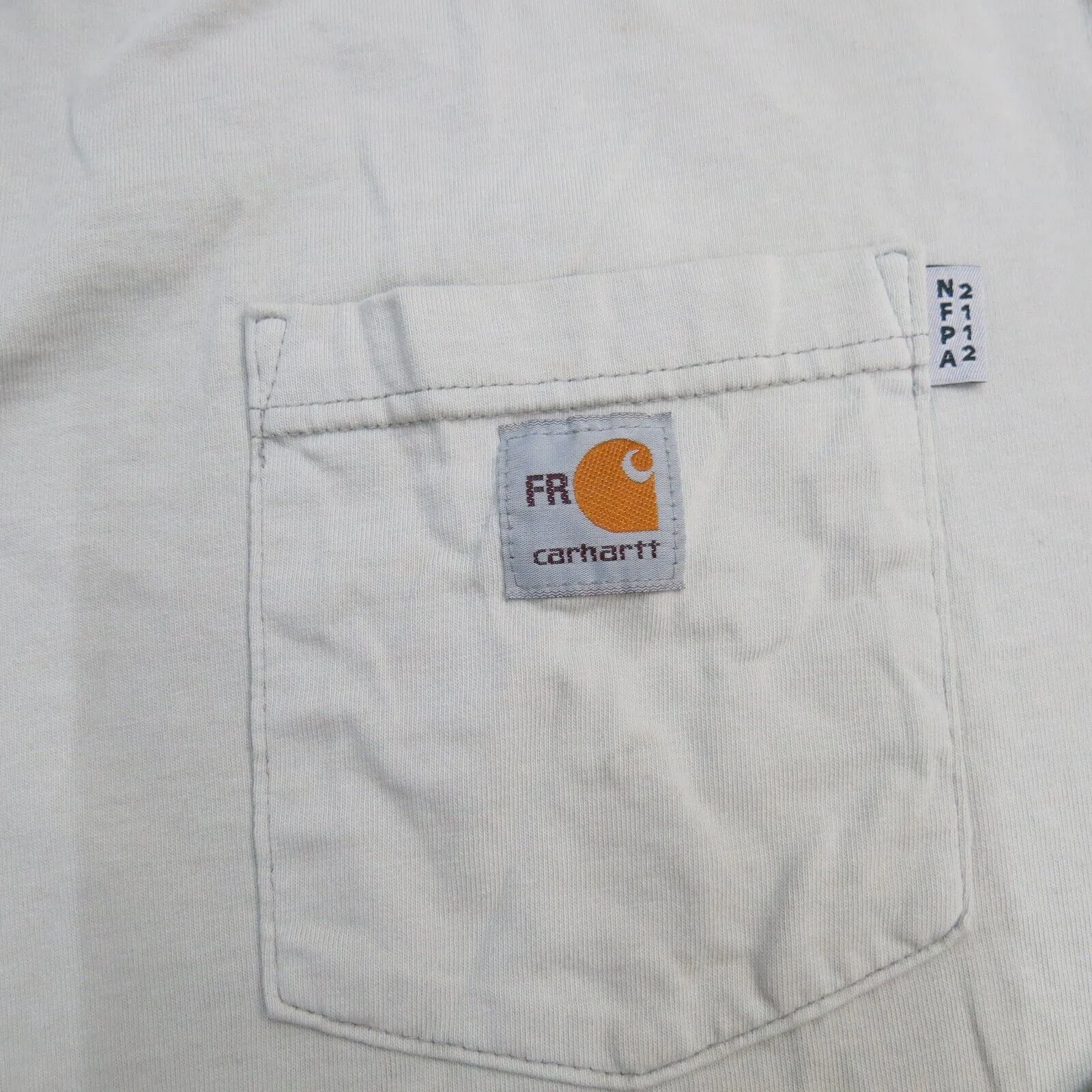 Carhartt Shirt Mens 2XL Gray Henley Neck Long Sleeve Lightweight 100% Cotton