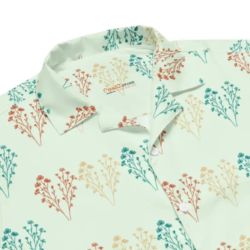 Chic Wild Flowers Button Shirt Summer Favorite