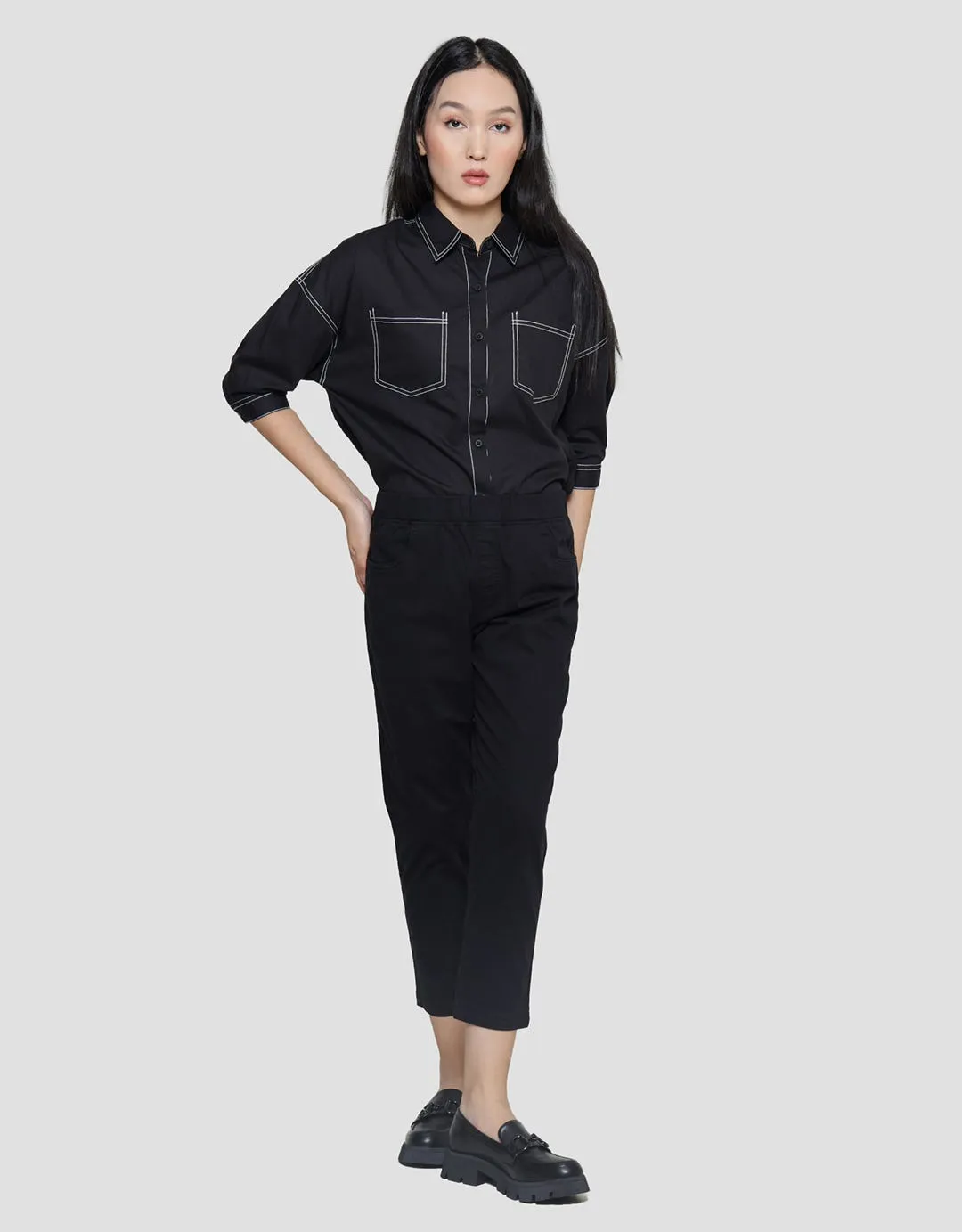 Connexion Twill Spandex Celana Panjang Wanita