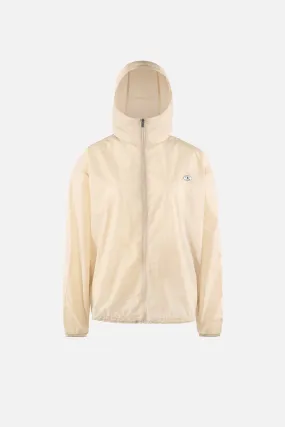 Cropped Ultralight Wind Jacket, Chalk