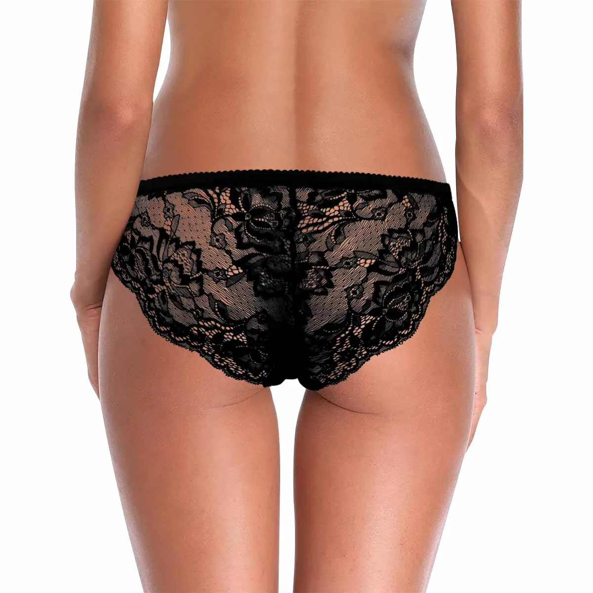 Custom Womens Panties Personalized Big One Sexy Underwear Women's Lace Panty Valentine's Gift for Girlfriend or Wife