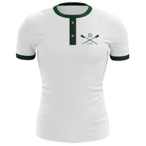 Deerfield Academy 100% Cotton Button Henley Shirt