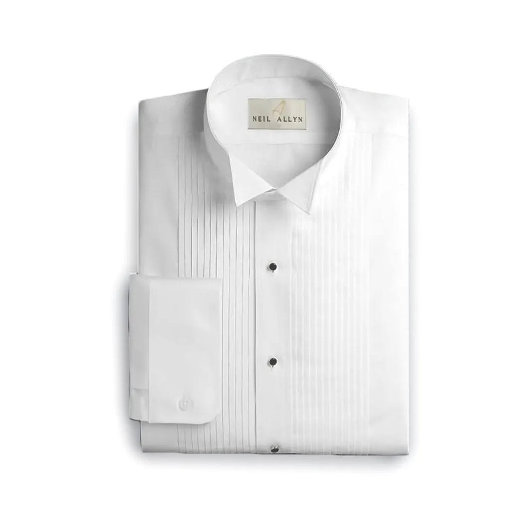 Dress Shirt | Boys Pleated Wing Tip