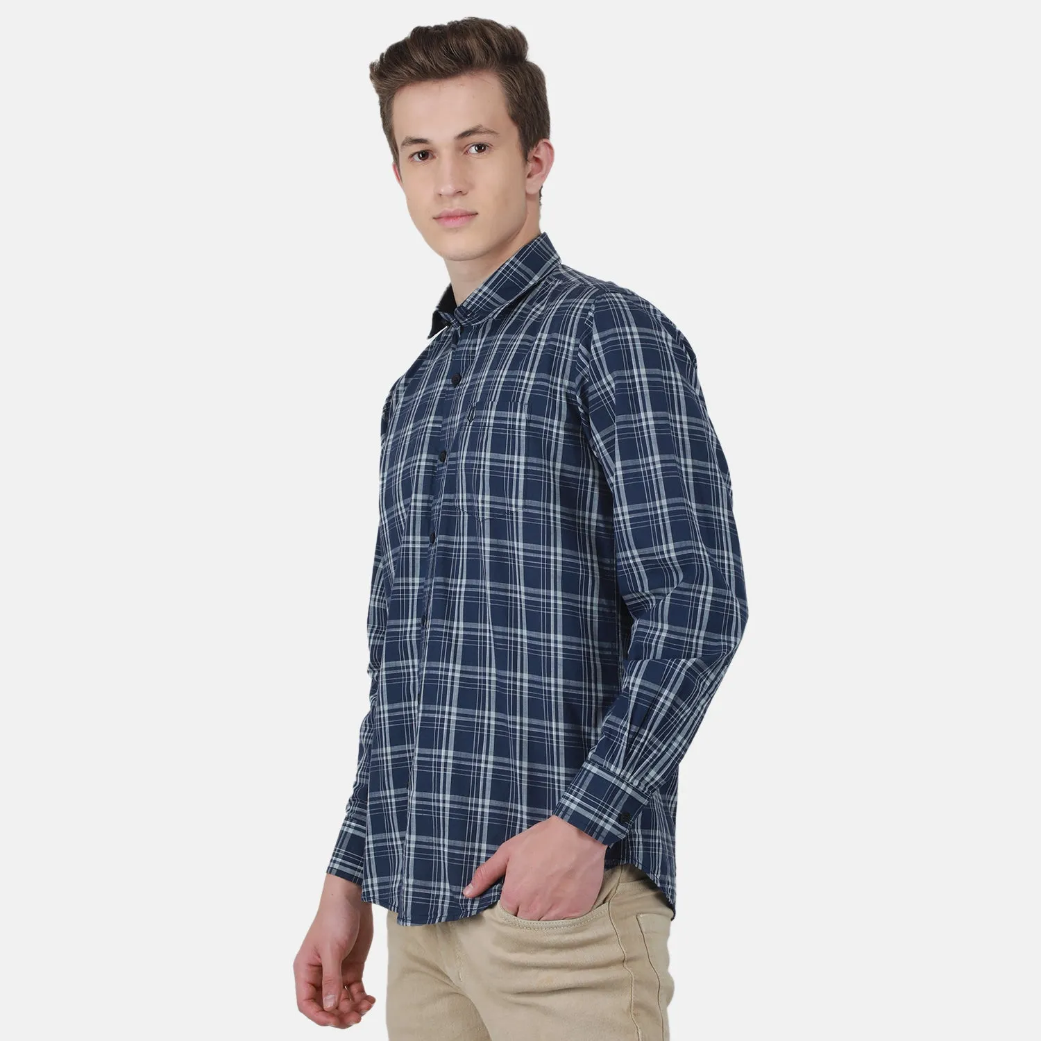 Duke Stardust Men Full Sleeve Cotton Shirt (SDO5ICK)