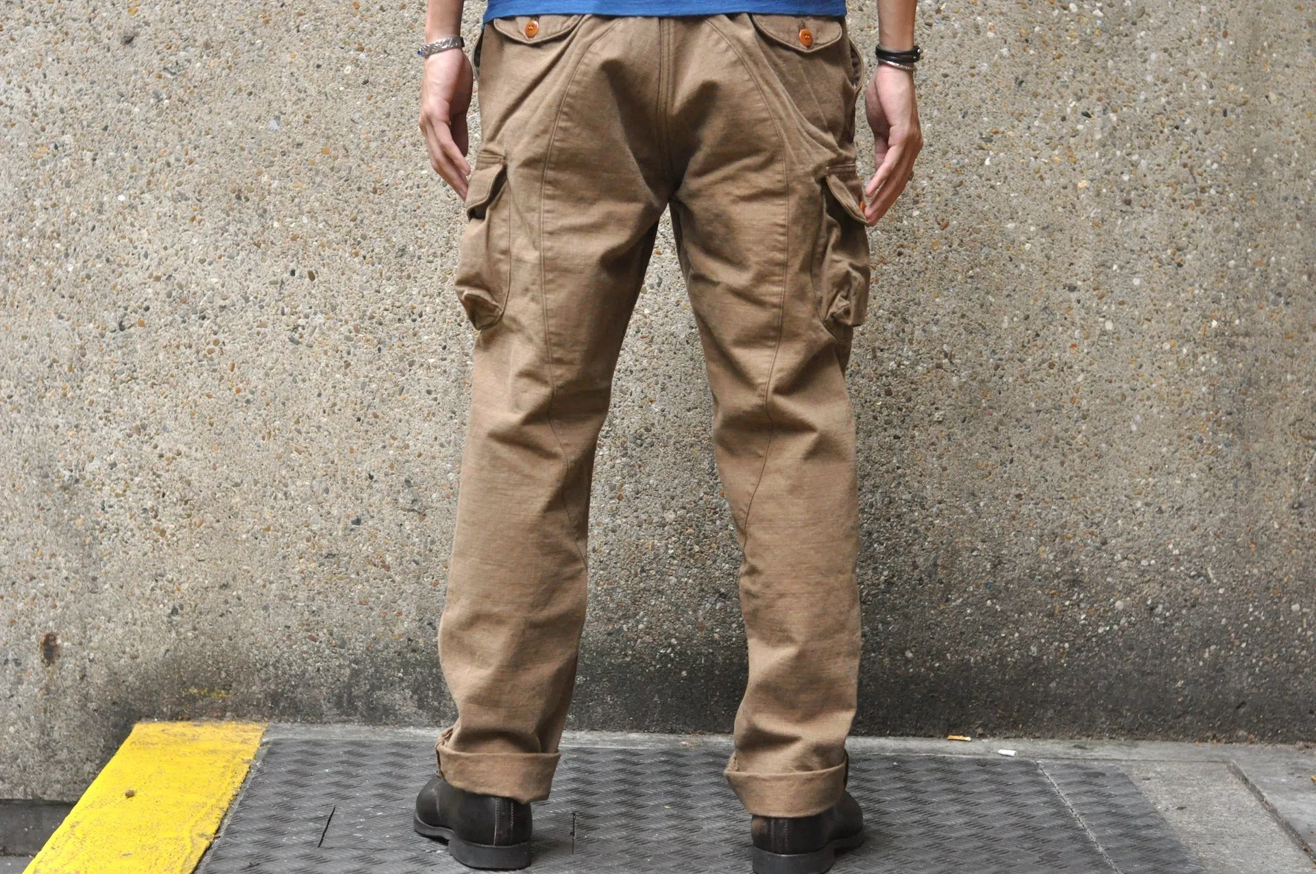 Freewheelers "Timber Cruiser" Ultra-Heavyweight Duck Canvas Trousers (Khaki)