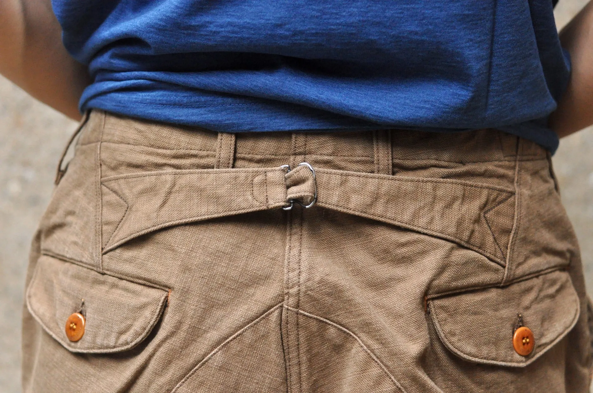 Freewheelers "Timber Cruiser" Ultra-Heavyweight Duck Canvas Trousers (Khaki)
