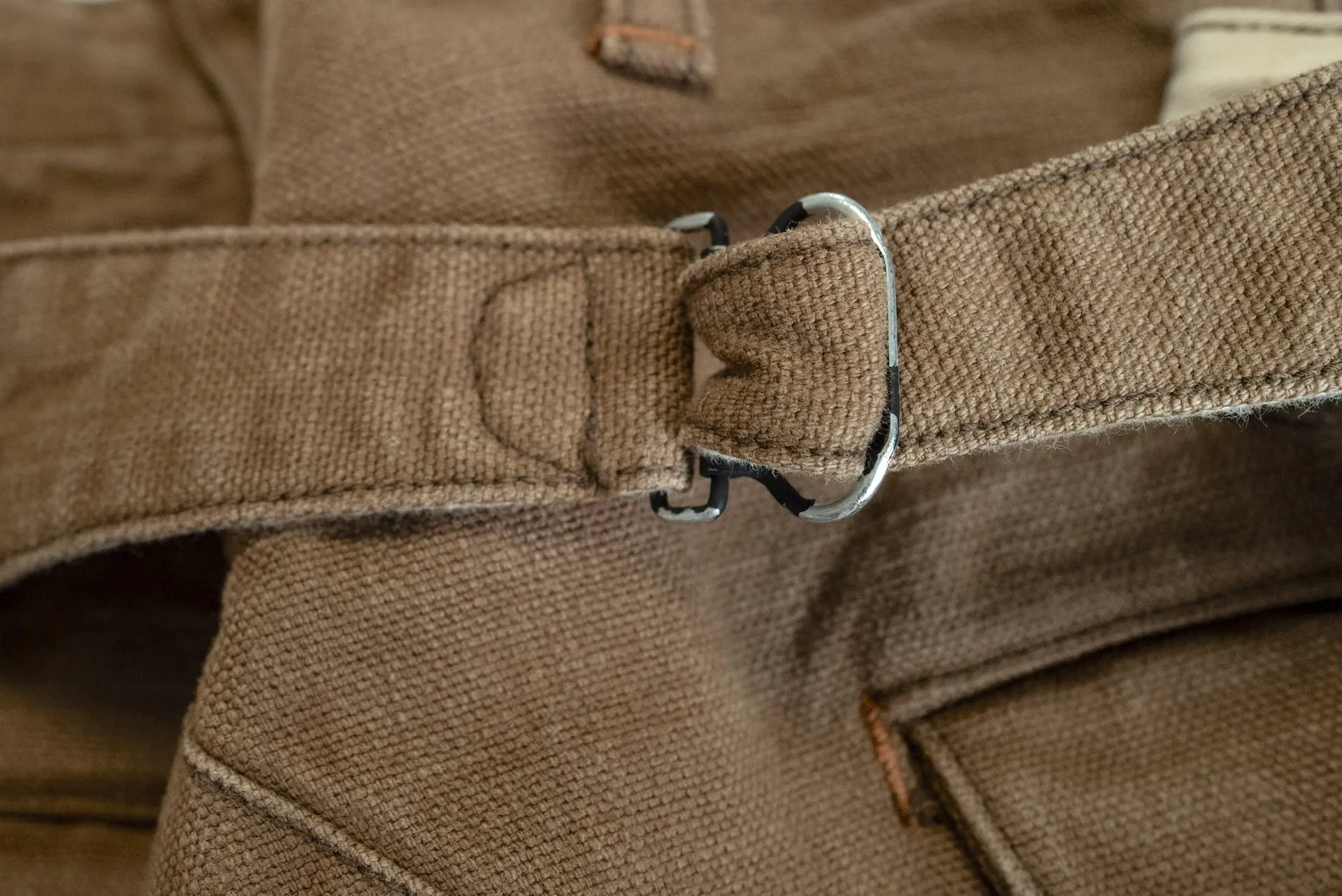 Freewheelers "Timber Cruiser" Ultra-Heavyweight Duck Canvas Trousers (Khaki)