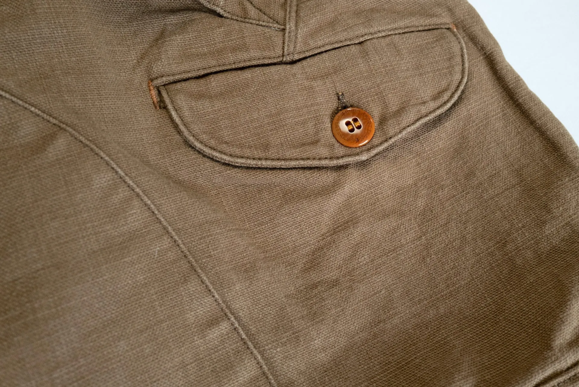 Freewheelers "Timber Cruiser" Ultra-Heavyweight Duck Canvas Trousers (Khaki)