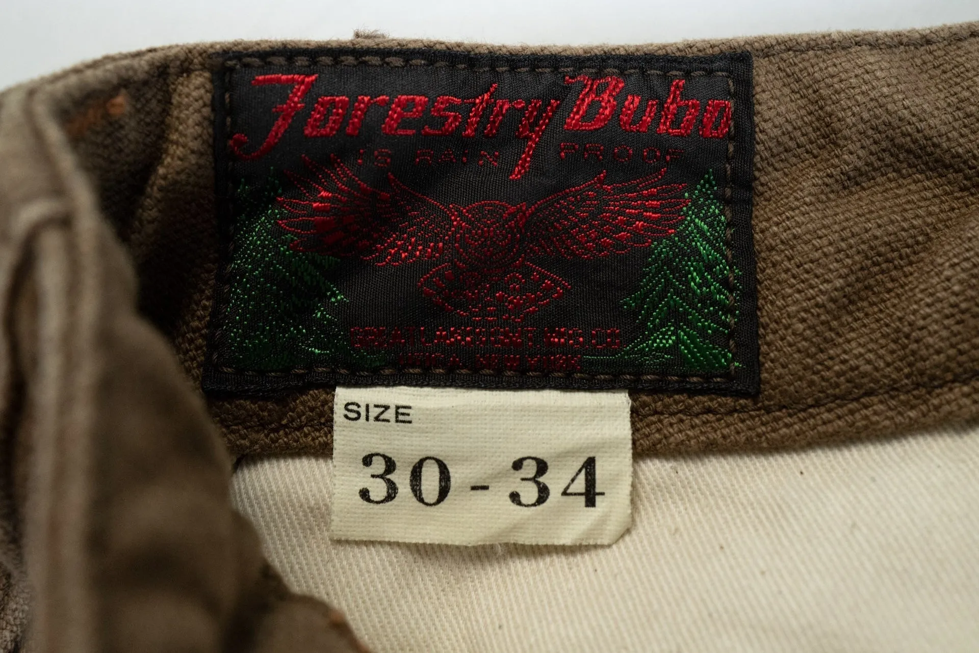 Freewheelers "Timber Cruiser" Ultra-Heavyweight Duck Canvas Trousers (Khaki)