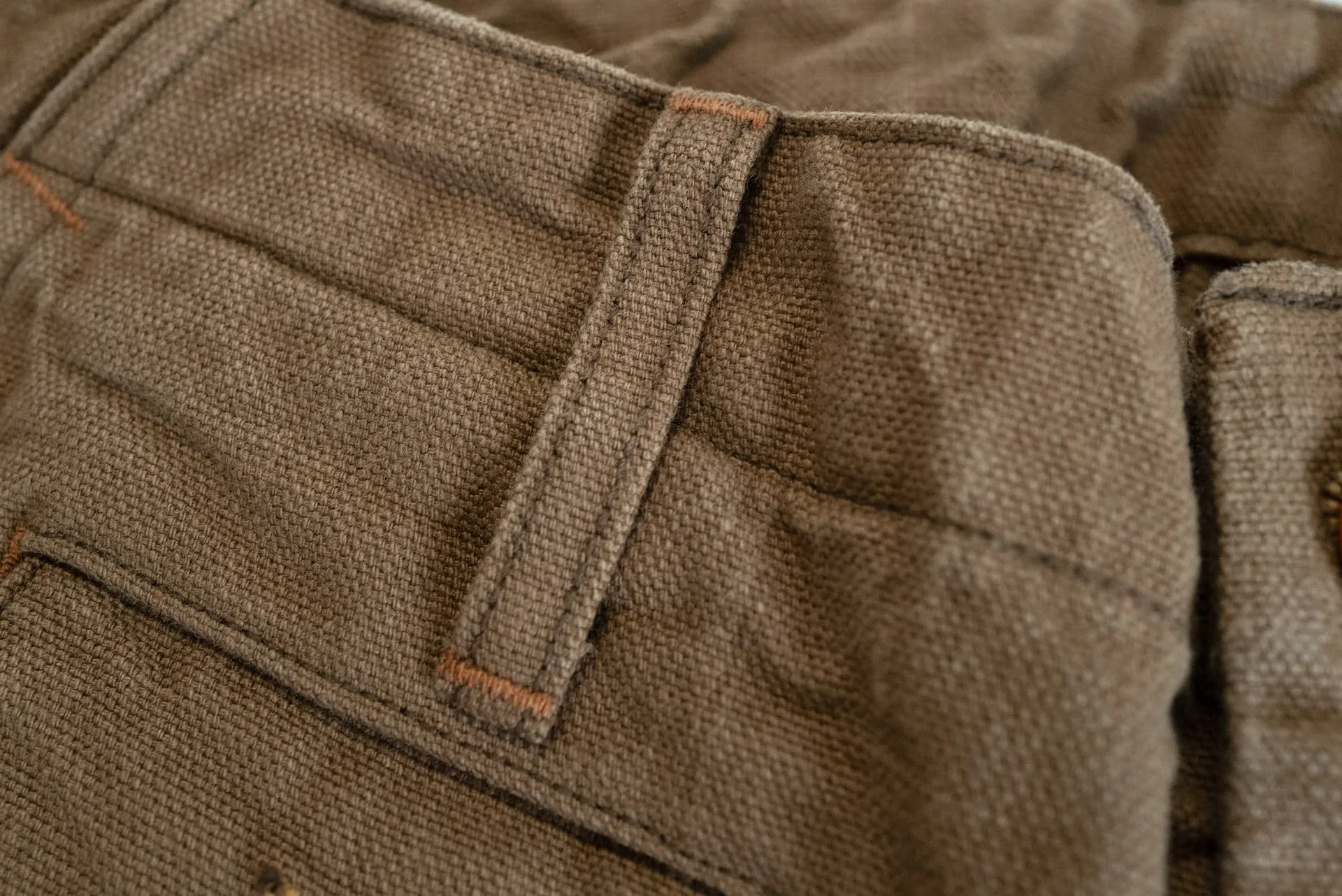 Freewheelers "Timber Cruiser" Ultra-Heavyweight Duck Canvas Trousers (Khaki)