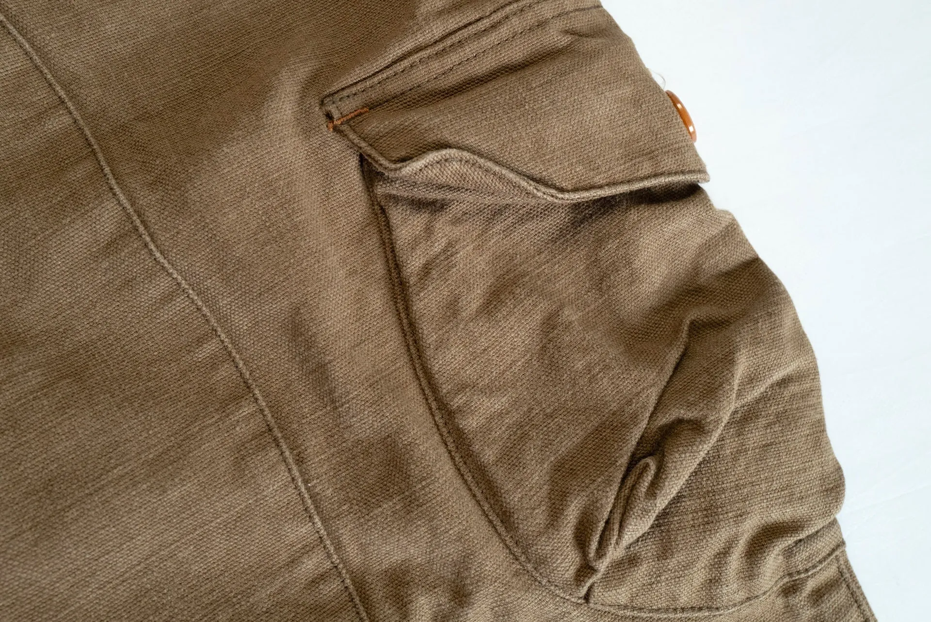 Freewheelers "Timber Cruiser" Ultra-Heavyweight Duck Canvas Trousers (Khaki)