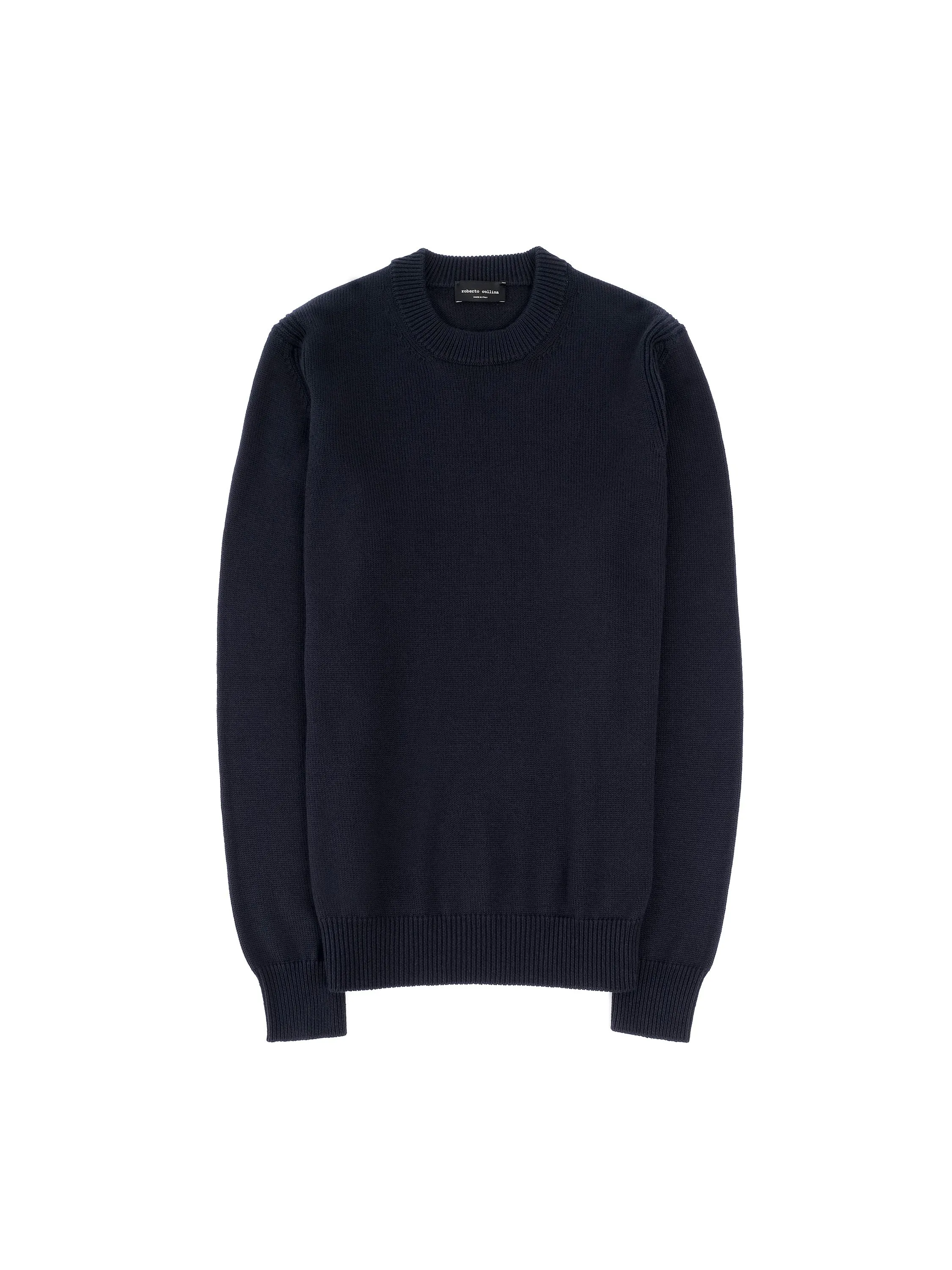 Girocollo ML con Piste / Navy