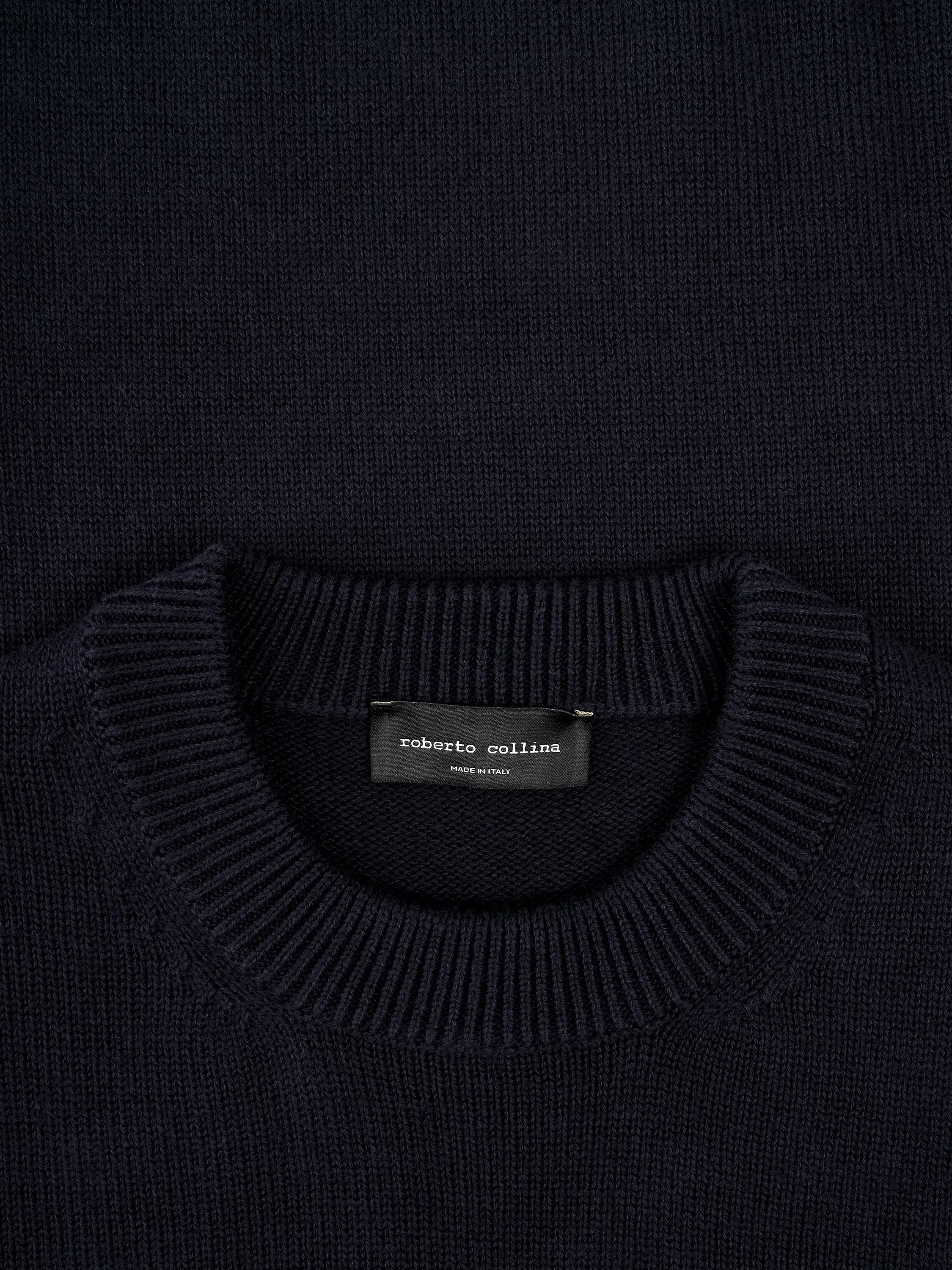 Girocollo ML con Piste / Navy