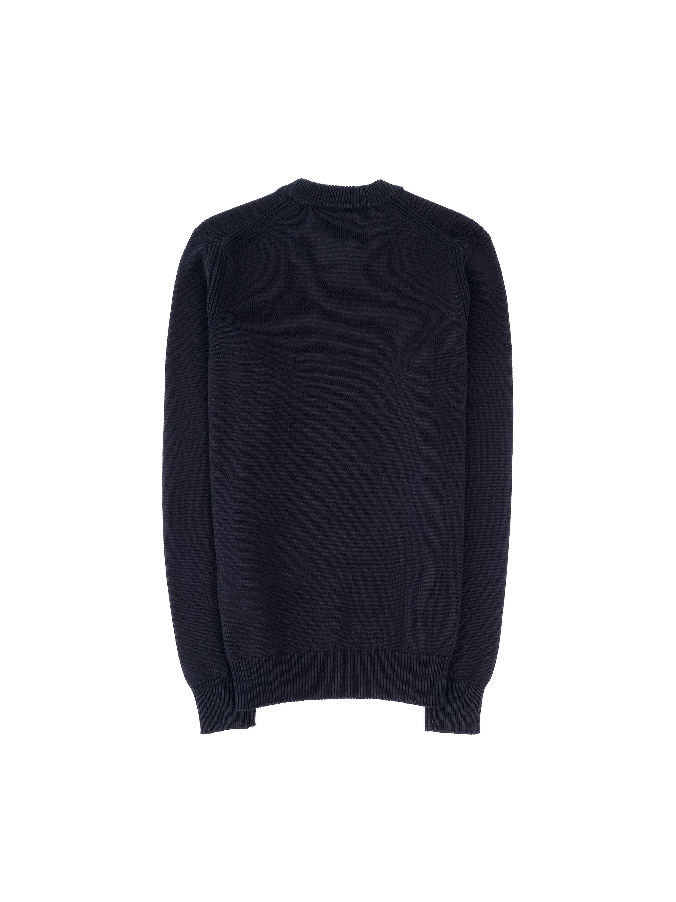 Girocollo ML con Piste / Navy