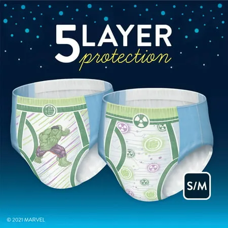 Goodnites Overnight Underwear for Boys, S/M (43-68 lb.), 44 Ct, Size S/M