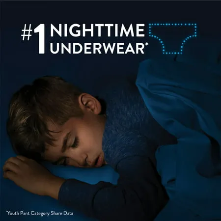 Goodnites Overnight Underwear for Boys, S/M (43-68 lb.), 44 Ct, Size S/M
