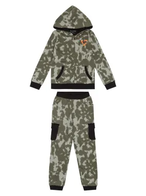 Green Khaki Jumper and Pants 2 Piece Set (2-7)
