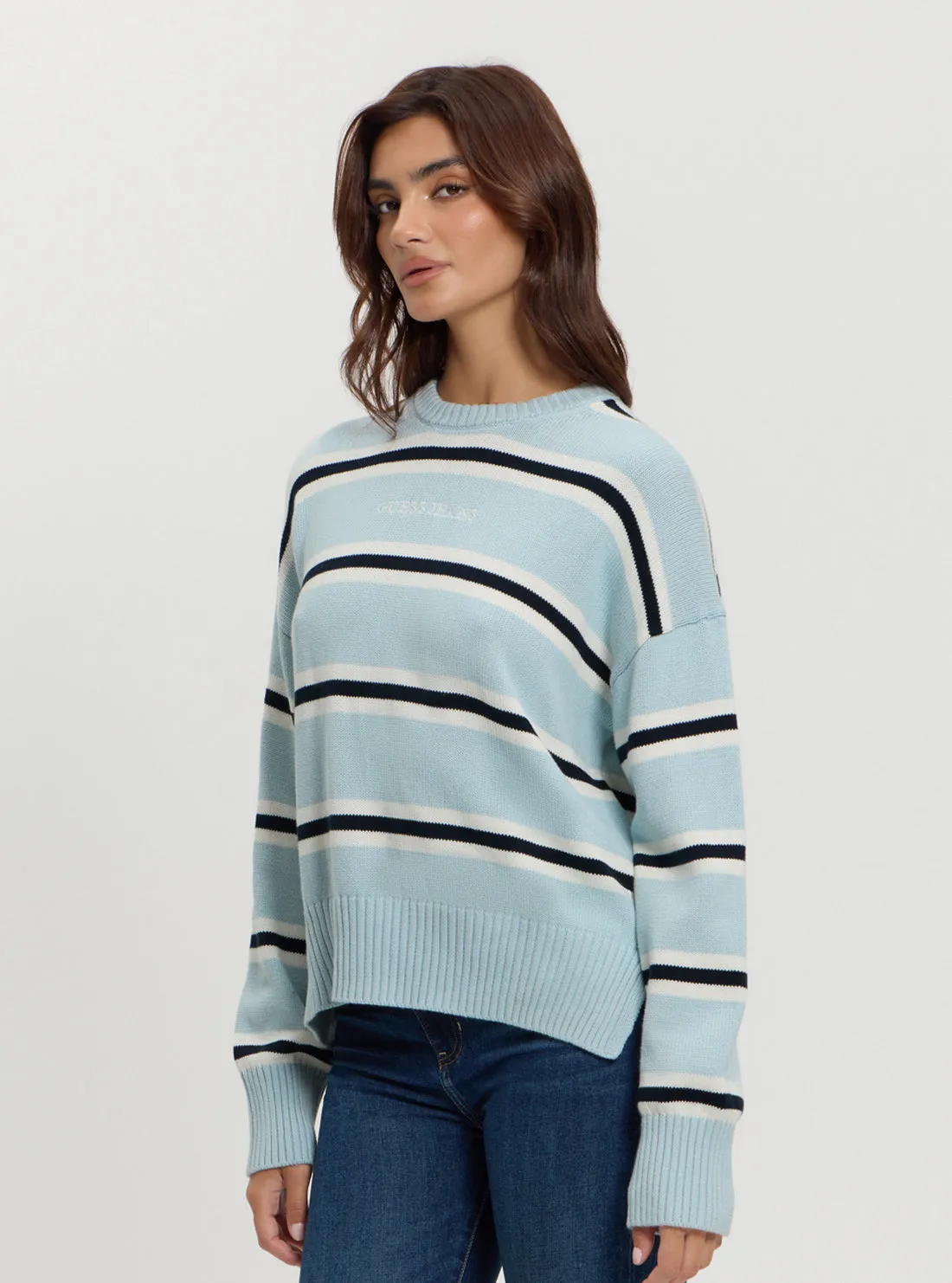 Guess Jeans Striped Knit Jumper