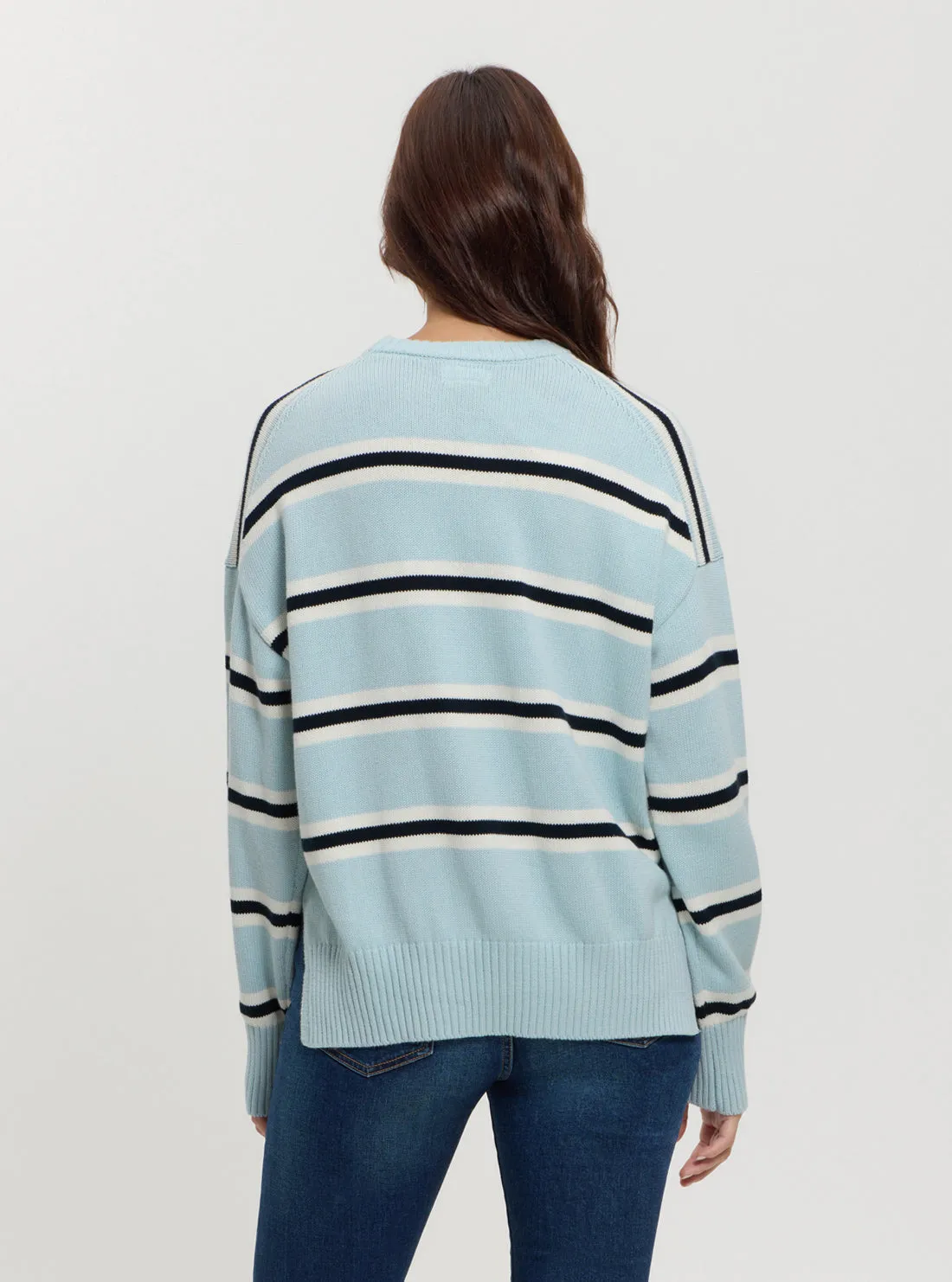 Guess Jeans Striped Knit Jumper