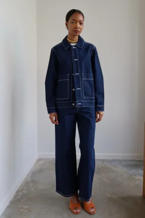 Indigo Denim Worker Jacket