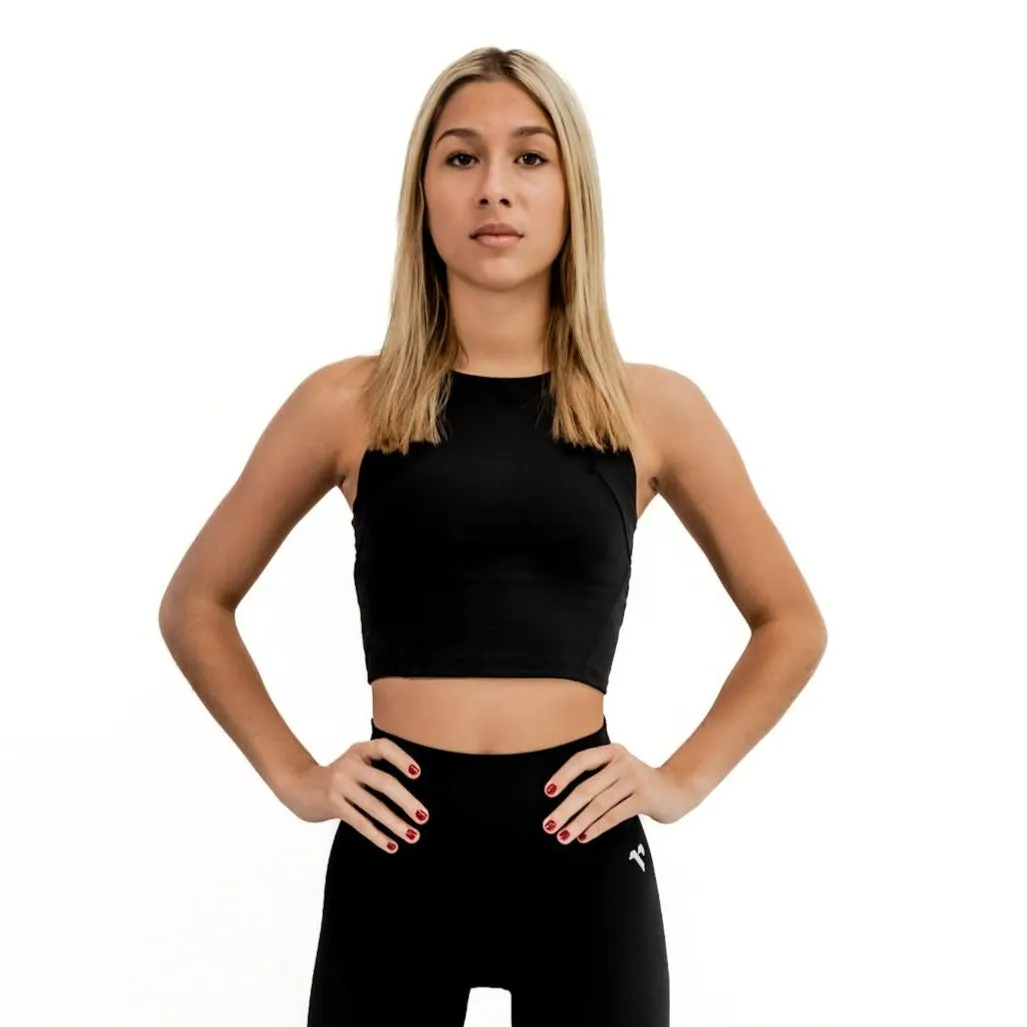Jet Black Crop Top