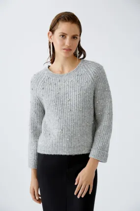 Jumper With Diamante Detail