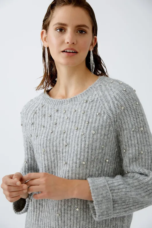 Jumper With Diamante Detail