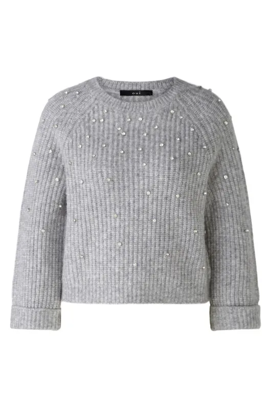 Jumper With Diamante Detail