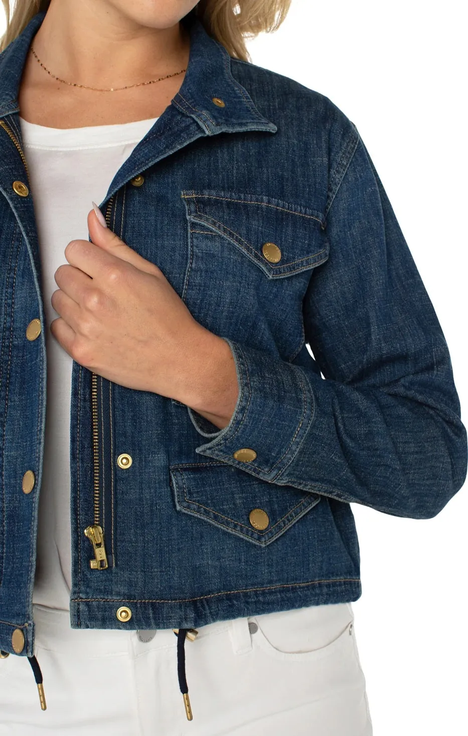 Liverpool - Cropped Cargo Jean Jacket