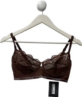 Lounge Underwear Brown Blossom Balcony Bra UK 34E