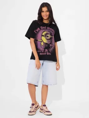 Low Price Minions Got Moves You have Never Seen Printed Premium Quality Womens Drop Shoulder T shirt Legacy Boutiques Dhaka