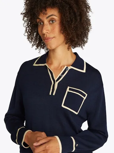 Lyocell Silk Polo Jumper