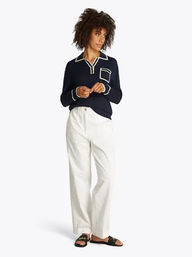 Lyocell Silk Polo Jumper